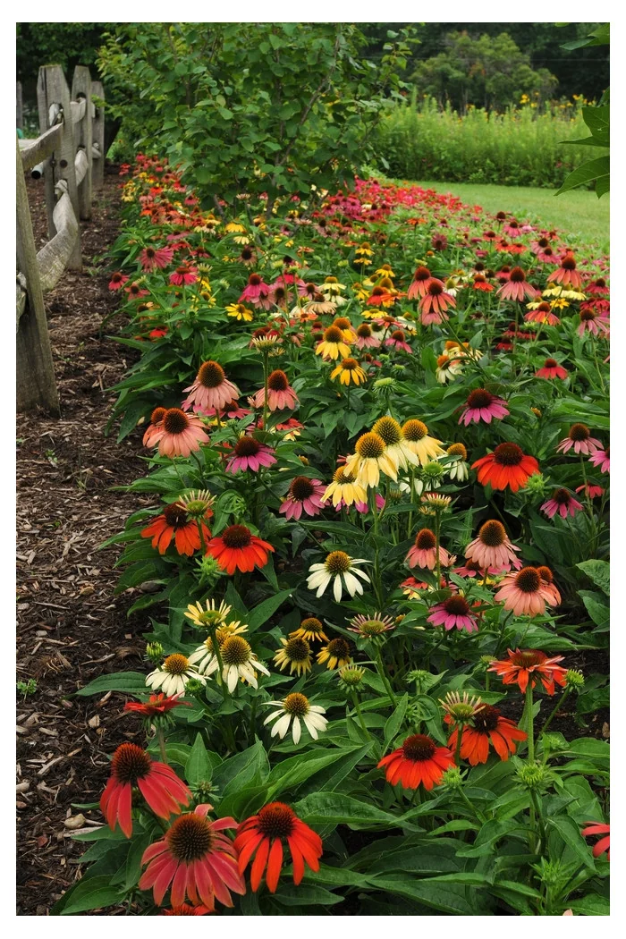 jeżówka, echinacea, jeżówka Cheyenne Spirit, sadzonki jeżówek, byliny lata, kwitnące jeżówki, sadzonki echinacea