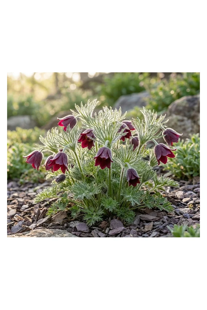 Sasanka zwyczajna 'PinWheel Dark Red Shades' | Pulsatilla vulgaris